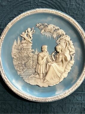 Bradex 1987 Vintage Victorian Incolay Studios Limited Edition Collectors Plate